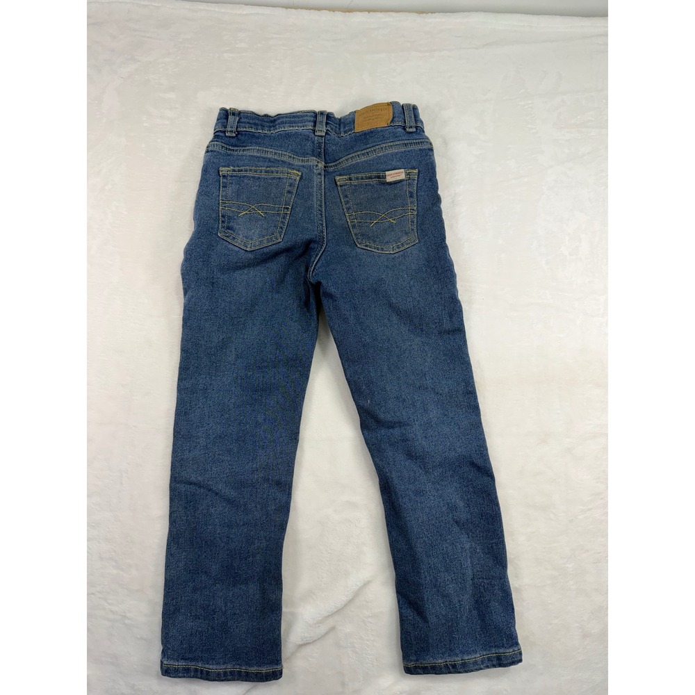 Levi Strauss Signature Straight Leg Jeans 6 Blue Denim Adjustable Waist Kids